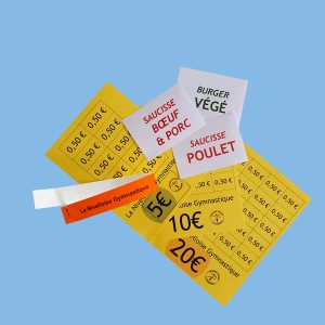 Fête de clôture juin 2025 - Bracelet, cartes boissons et repas.